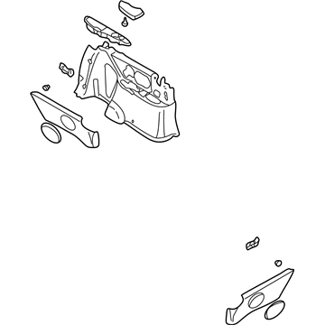 Kia 1K52Y687102C Trim Assembly-Rear Side,LH