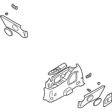 Kia 0K54D68720AS6 Trim Assembly-Rear Side,RH