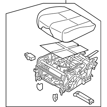 Kia 89100A9BE0D7K CUSHION ASSY-2ND SEA