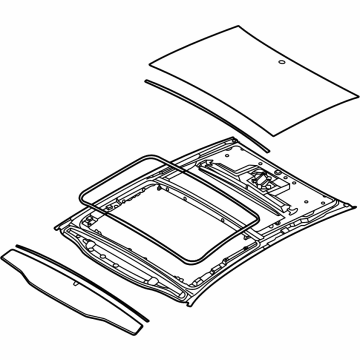 Kia 81610L2000 Panoramaroof Frame Assembly