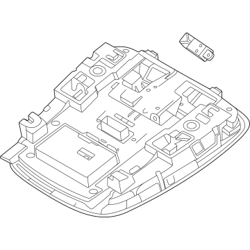 Kia 92810R5040GYT Lamp Assembly-Overhead C