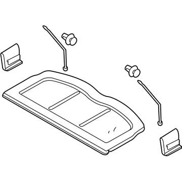 Kia 859101W200 Trim Assembly-Covering Shelf