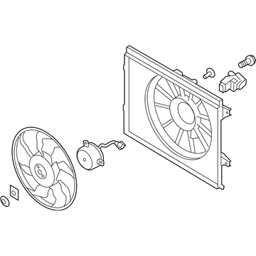 2010 Kia Soul Fan Shroud - 253802K100