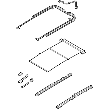 Kia 816462P500UP Rail Assembly-PANORAMAROOF