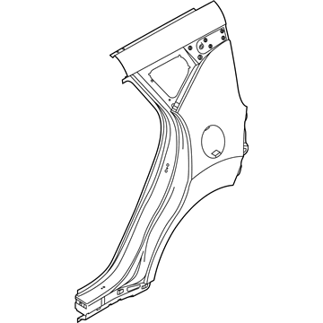 Kia 71504K0C00 Panel Assembly-Quarter O