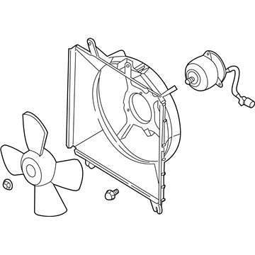 2004 Kia Rio A/C Condenser Fan - 25380FD000