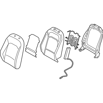 Kia 88400K0650SQ8 Back Assembly-Fr Seat,RH