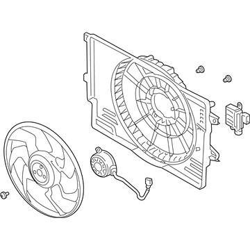 2022 Kia Forte Fan Shroud - 25380F3300