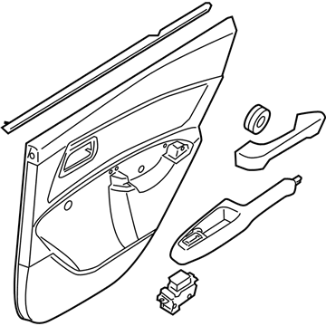 Kia 833021G1307A Panel Complete-Rear Door Trim