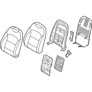 Kia 88300G5730B32 Back Assembly-Front Seat,LH