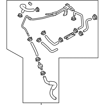 Kia Sportage Brake Booster Vacuum Hose - 59130D9200