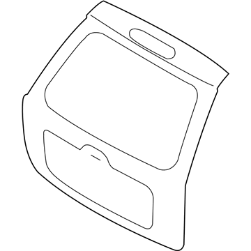 Kia 737001F110 Panel Assembly-Tail Gate