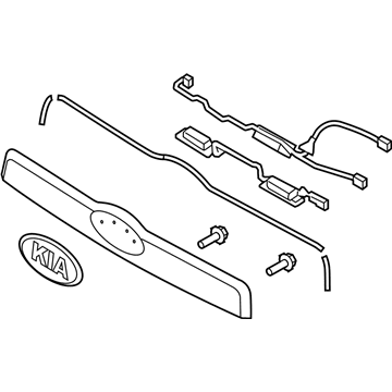 Kia 873102J070 Garnish Assembly-Tail Gate