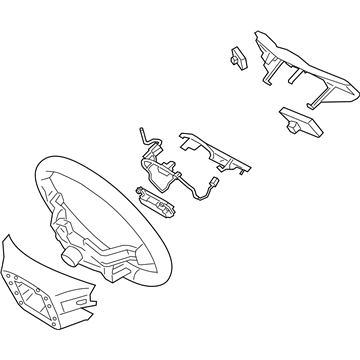 Kia 56100M7650B2E Steering Wheel Assembly