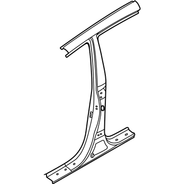 Kia 714011UB01 Pillar Assembly-Center Outer