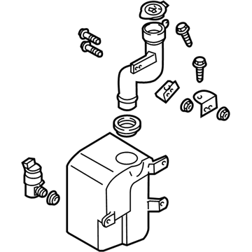 Kia Sedona Washer Reservoir - 0K57T67480