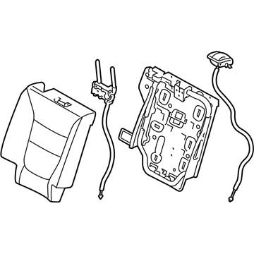 Kia 894001U110LAA Back Assembly-2ND Seat,R