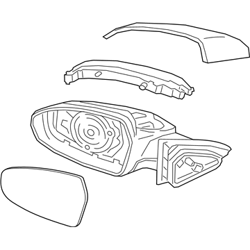 Kia 87620M7010 Outside Mirror Assembly