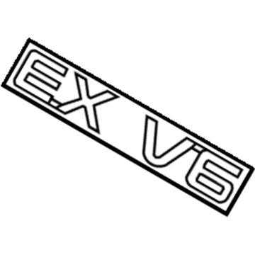 Kia 863111U000 Ex V6 Emblem