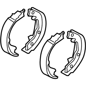 2011 Kia Rio Brake Shoe Set - 583501GA00