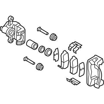 Kia Rio Brake Caliper Bracket - 584001G300