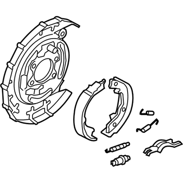 2010 Kia Rio Parking Brake Shoe - 583101G300