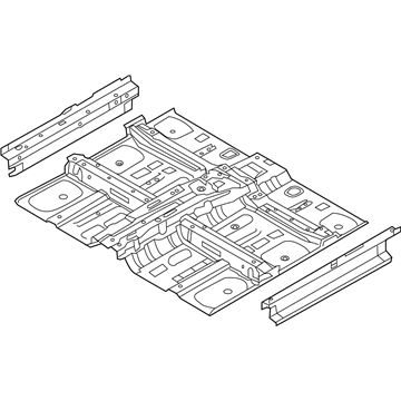 Kia 651003W400 Panel Complete-Front Floor