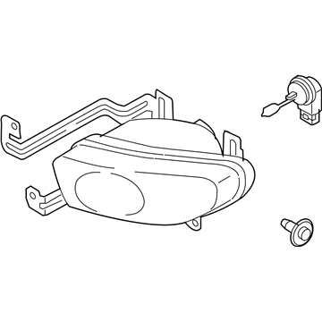 Kia 0K2S151510 Front Fog Lamp, Right