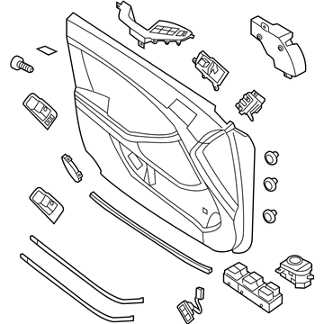 Kia 823044C200NAQ Panel Complete-Front Door Trim