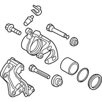 2012 Kia Rio Brake Caliper - 581901RA00