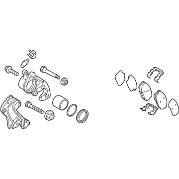 Kia 581301R000 Front Brake Assembly, Right