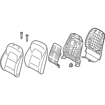 Kia 88400D9640D9F BACK ASSY-FR SEAT,RH