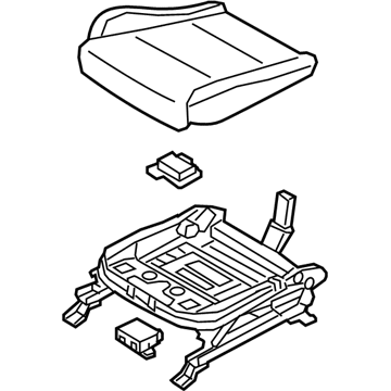 Kia 88200D9NM1D9F CUSHION ASSY-FR SEAT