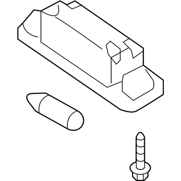 Kia 925012P000 Lamp Assembly-License Plate