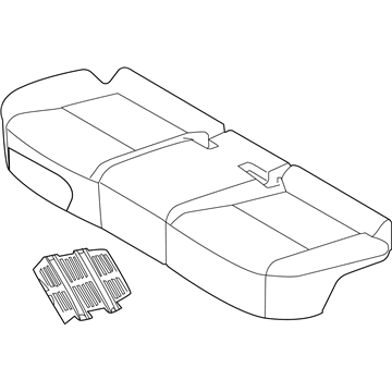 Kia 89100D9050D9C Cushion Assembly-Rr Seat