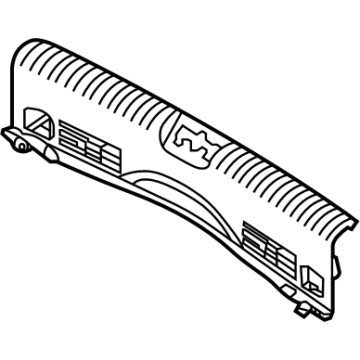 Kia 85770Q4100WK Trim Assembly-Rr TRANSVE