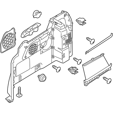 Kia 85730A9130DAA Trim Assembly-Luggage Side