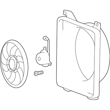 2001 Kia Optima A/C Condenser Fan - 9773038000