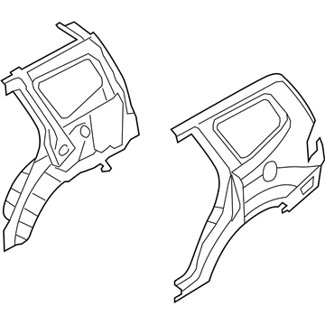 Kia 702002JA00 Panel Assembly-Quarter Complete