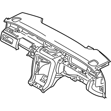 Kia 847103F000NF INSTRUMNET Panel Pad Assembly