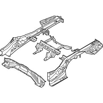 Kia 65700L3000 Member Assembly-Rear FLO