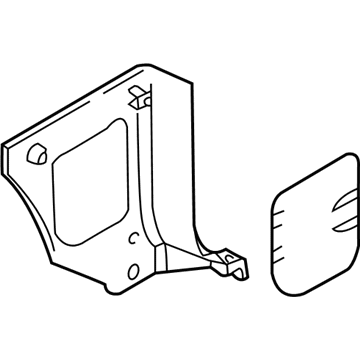 Kia 0K53A6811XABT Trim Assembly-A Pillar Lower