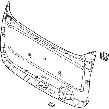 Kia 81710R0100OFB Trim Assembly-Tail Gate