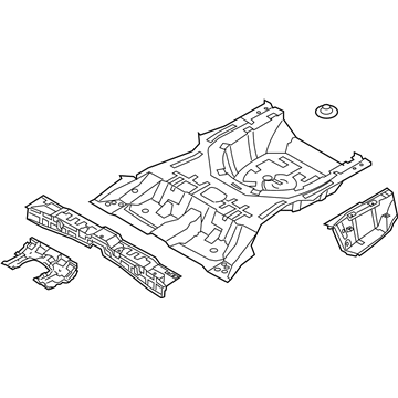 Kia 655103F750 Panel Assembly-Rear Floor