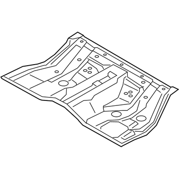 Kia 655113T500 Panel Assembly-Rear Floor