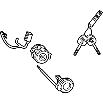 Kia 81900M7D00 Steering Key Sub Set