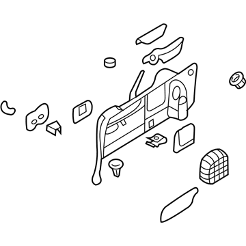 Kia 857304D1119D Trim Assembly-Luggage Side