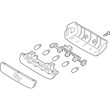 Kia 927012K000 Lamp Assembly-High Mounted Stop