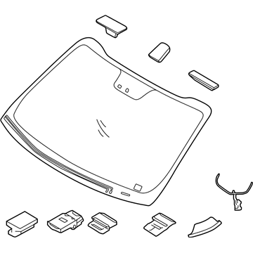 Kia 86111D9120 Windshield Glass