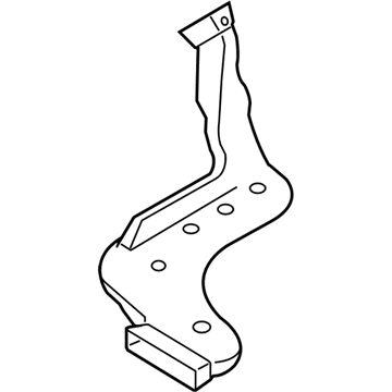 Kia 973601F000 Duct-Rear Heating LH